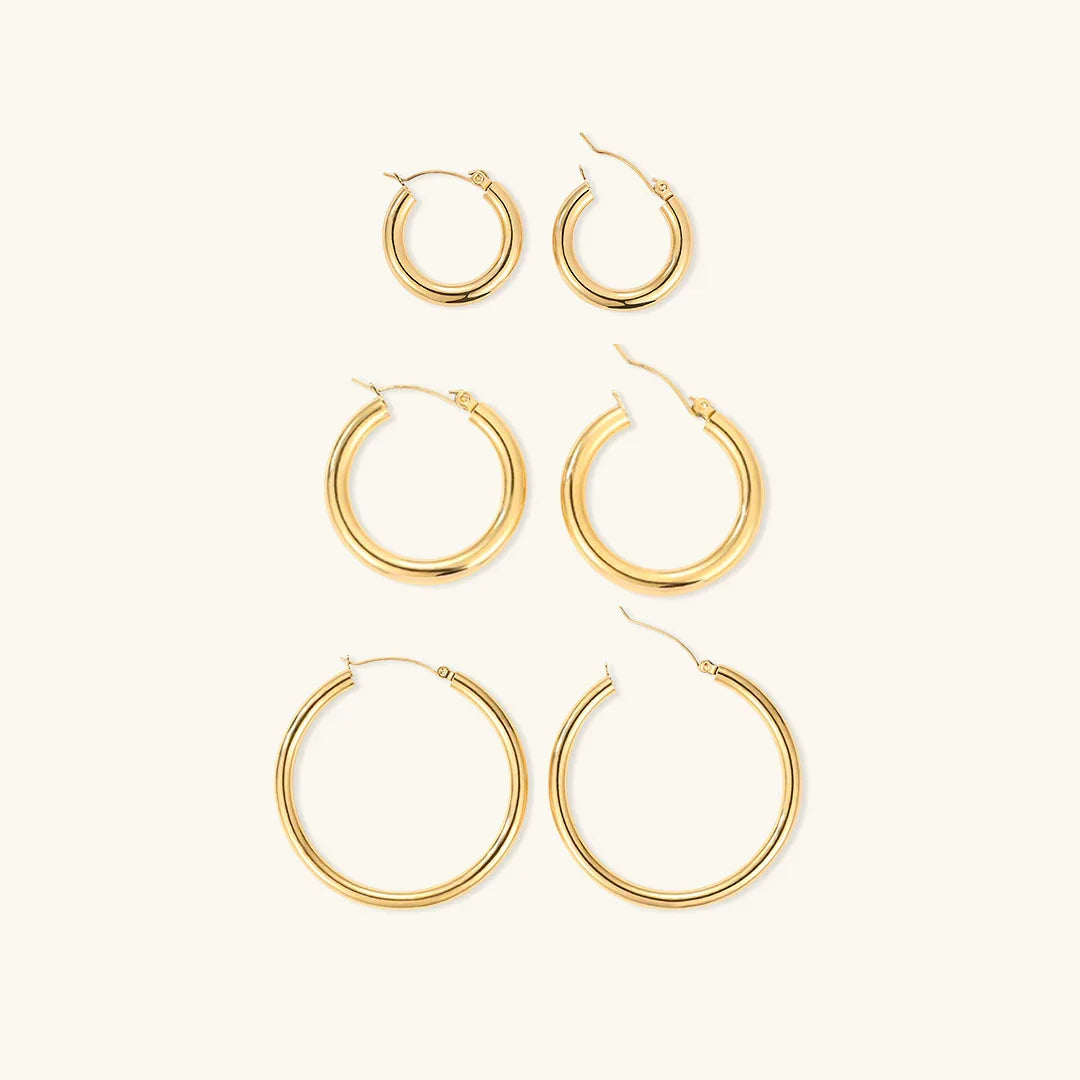 [Raffine]Broad Round Hoops