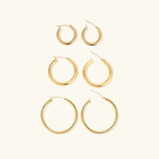 [Raffine]Broad Round Hoops