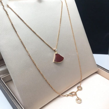 [Raffine]DREAM NECKLACE CARNELIAN 1 DIAMOND