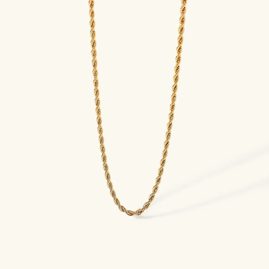 [Raffine]Calle Rope Chain Gold Necklace