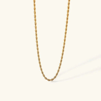 [Raffine]Calle Rope Chain Gold Necklace