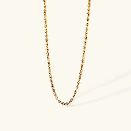 [Raffine]Calle Rope Chain Gold Necklace