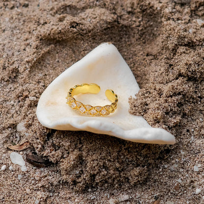 [Raffine]Camille Gold Patterned Ring
