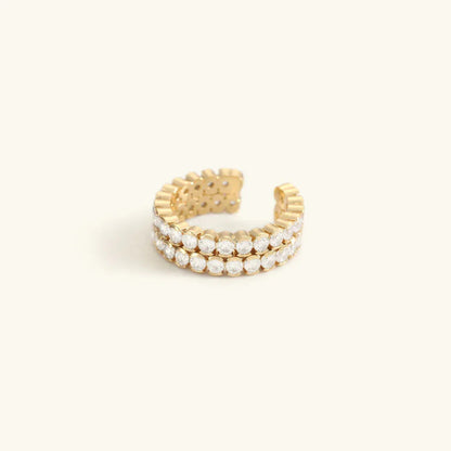 [Raffine]Cassandra Studded Gold Ring