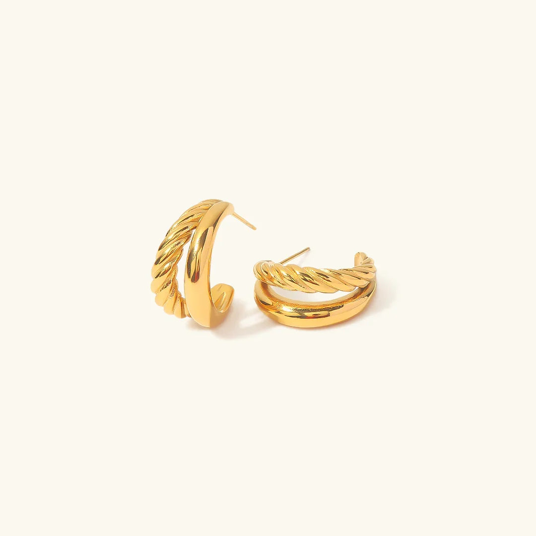 [Raffine]Cecilia Layered Earrings