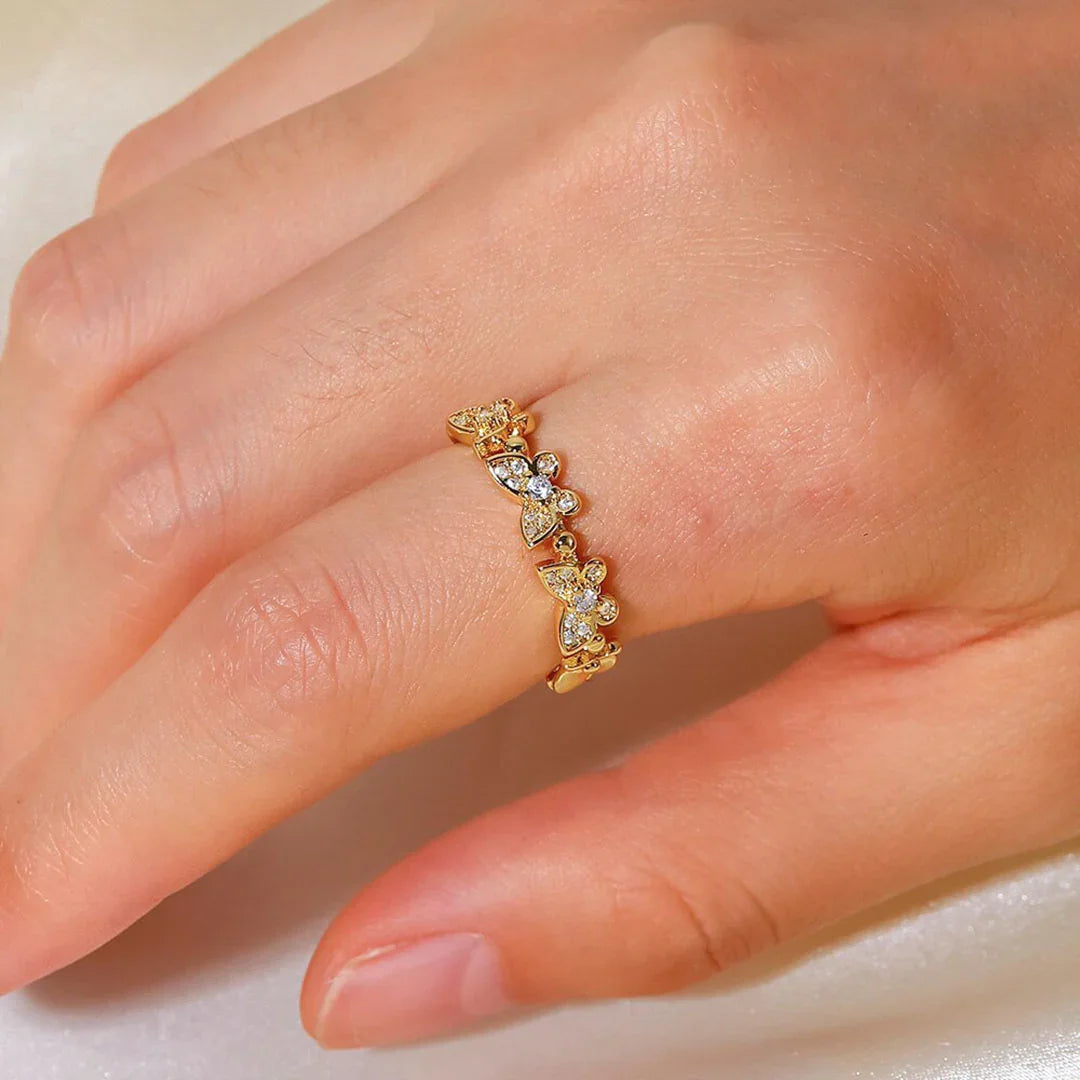[Raffine]Colleen Butterfly Gold Ring