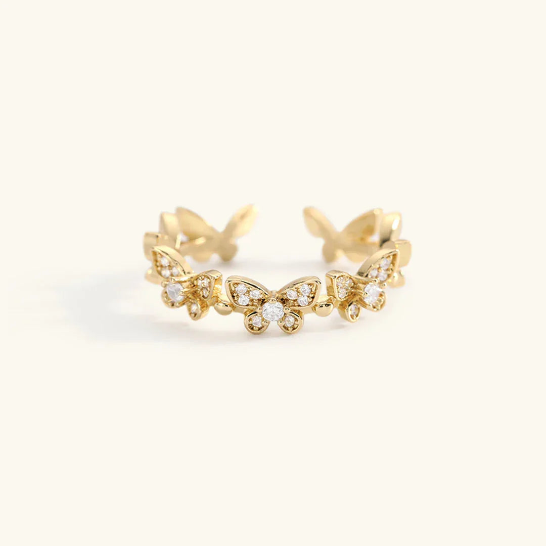 [Raffine]Colleen Butterfly Gold Ring