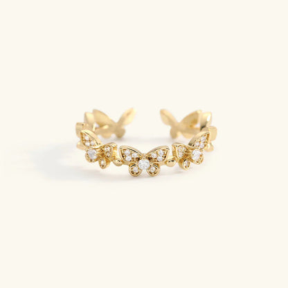 [Raffine]Colleen Butterfly Gold Ring
