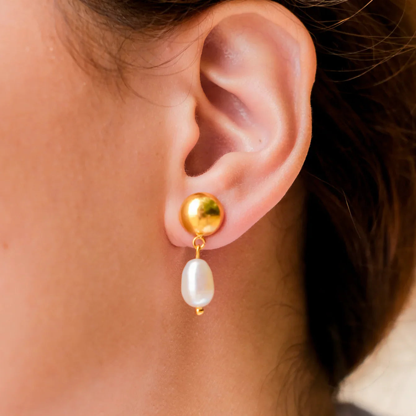 [Raffine]Cornelia Freshwater Pearl Earrings