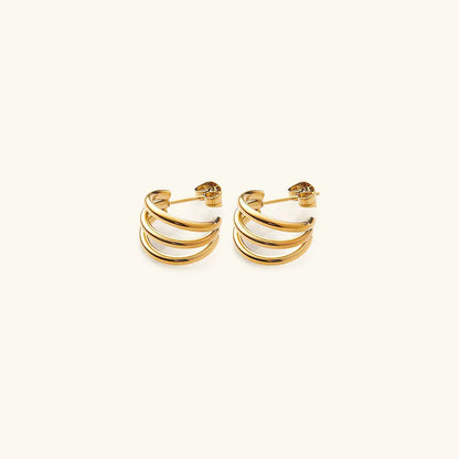 [Raffine]Cradle Gold Earrings