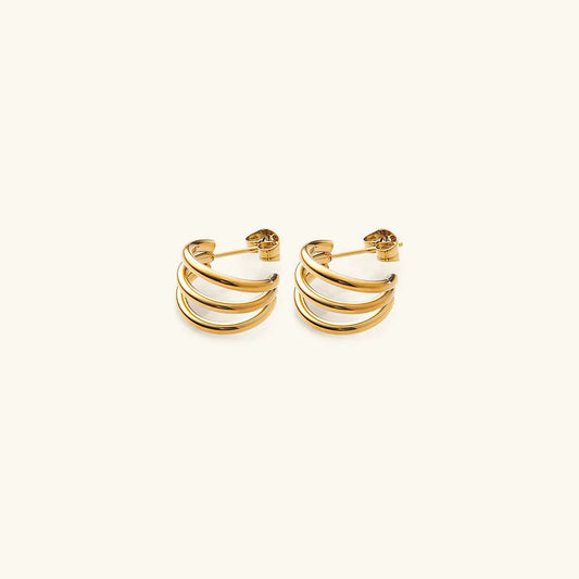 [Raffine]Cradle Gold Earrings