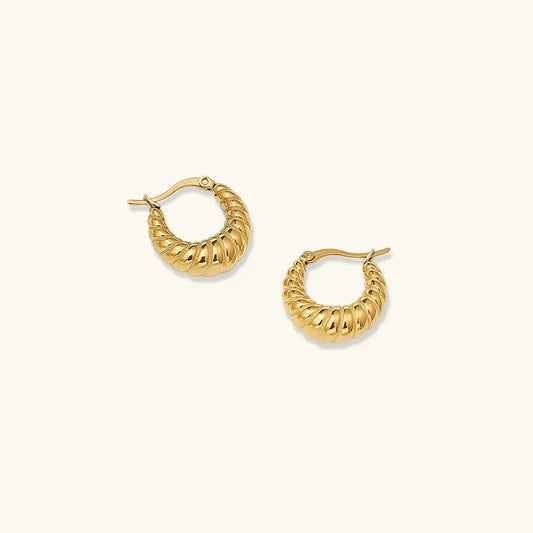 [Raffine]Croissant Hoop Earrings