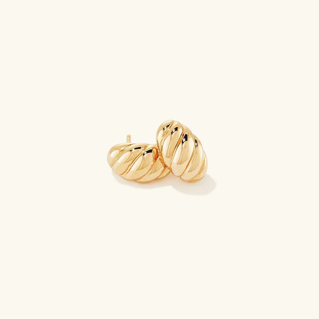 [Raffine]Croissant Huggie Earrings