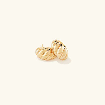 [Raffine]Croissant Huggie Earrings