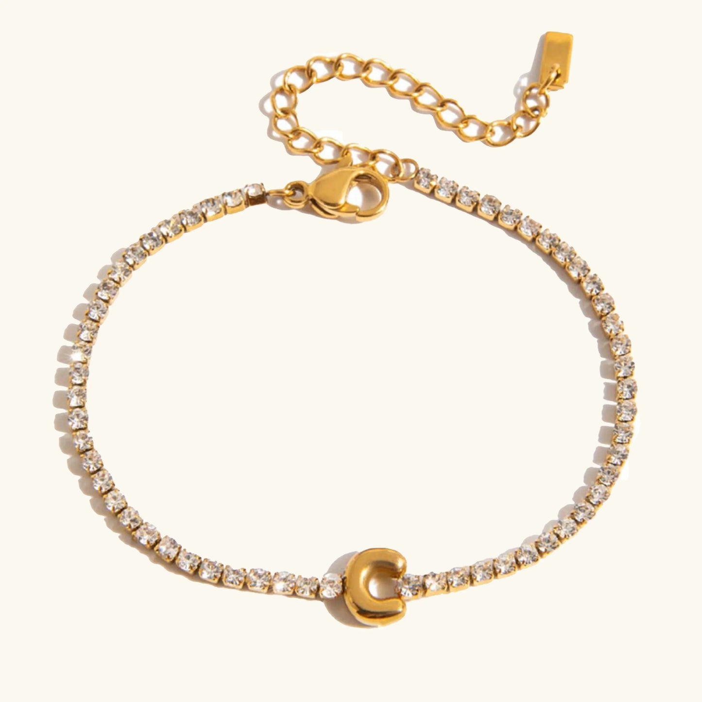 [Raffine]Avaria Bubble Letter Tennis Bracelet