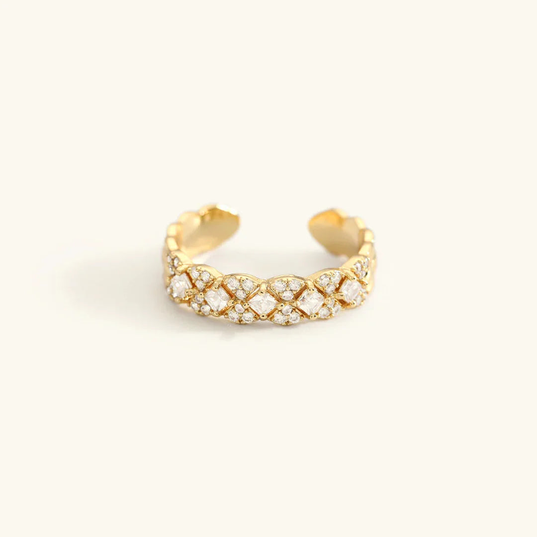 [Raffine]Camille Gold Patterned Ring