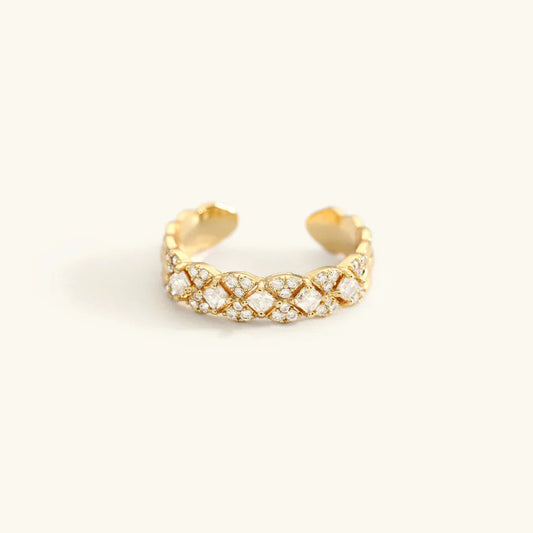 [Raffine]Camille Gold Patterned Ring