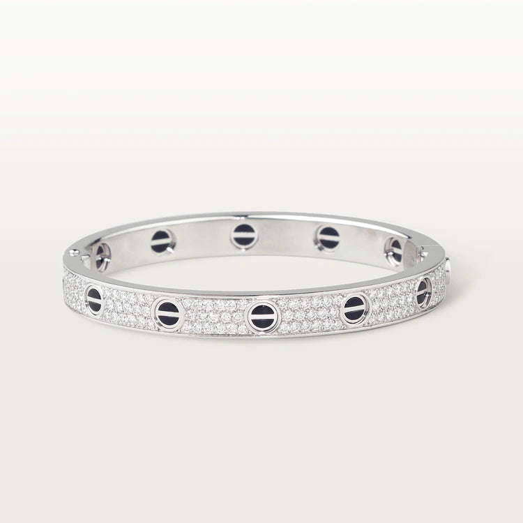 [Raffine]LOVE BRACELET 6.1MM DIAMOND-PAVED CERAMIC