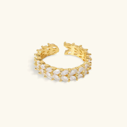 [Raffine]Clarisse Patterned Gold Ring