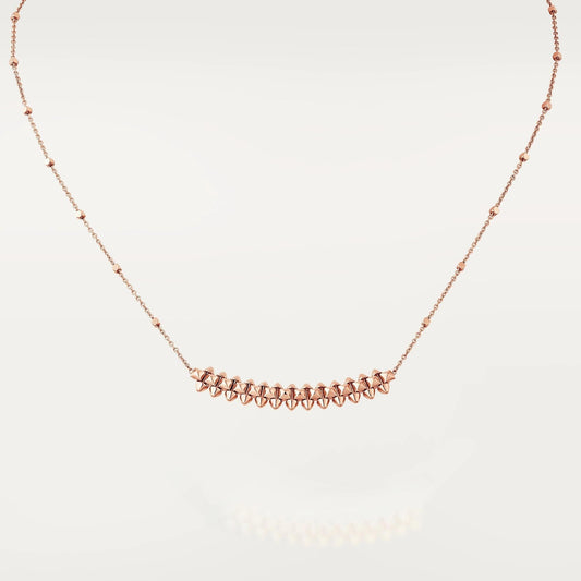 [Raffine]CLASH PINK GOLD NECKLACE