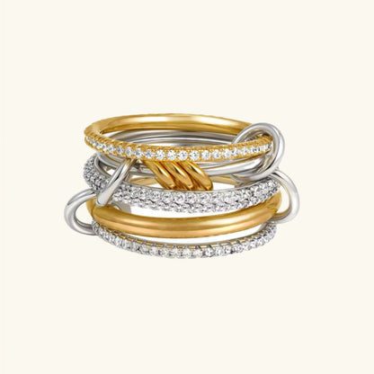 [Raffine]Collina Stacked Diamond Ring