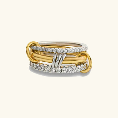 [Raffine]Cosette Stacked Diamond Ring