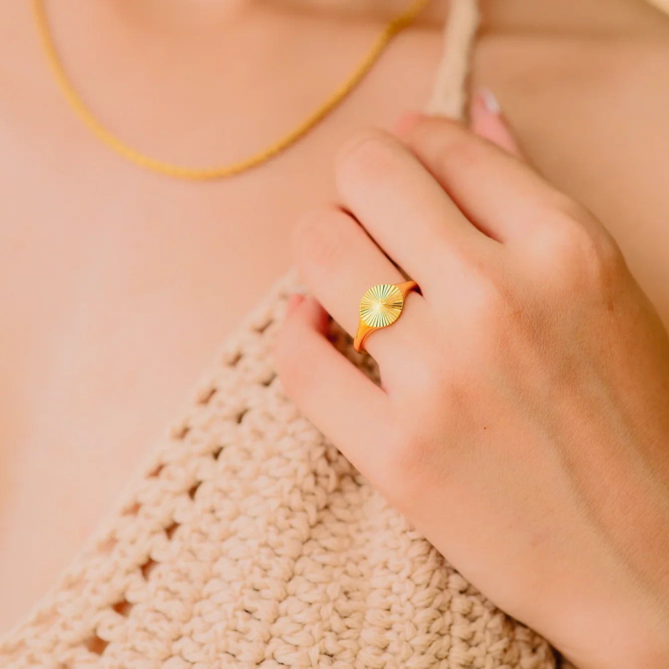 [Raffine]Cyna Gold Ring