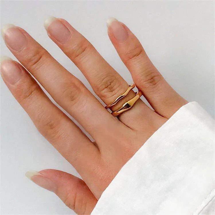 [Raffine]Dianne Gold Stacker Ring