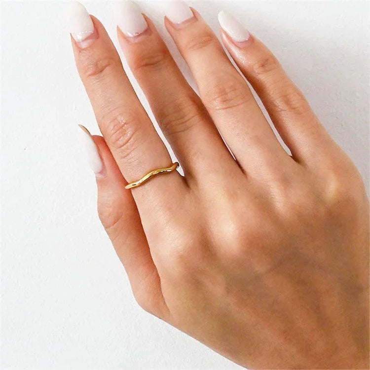 [Raffine]Dianne Gold Stacker Ring