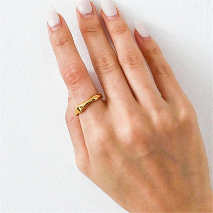 [Raffine]Dianne Gold Stacker Ring