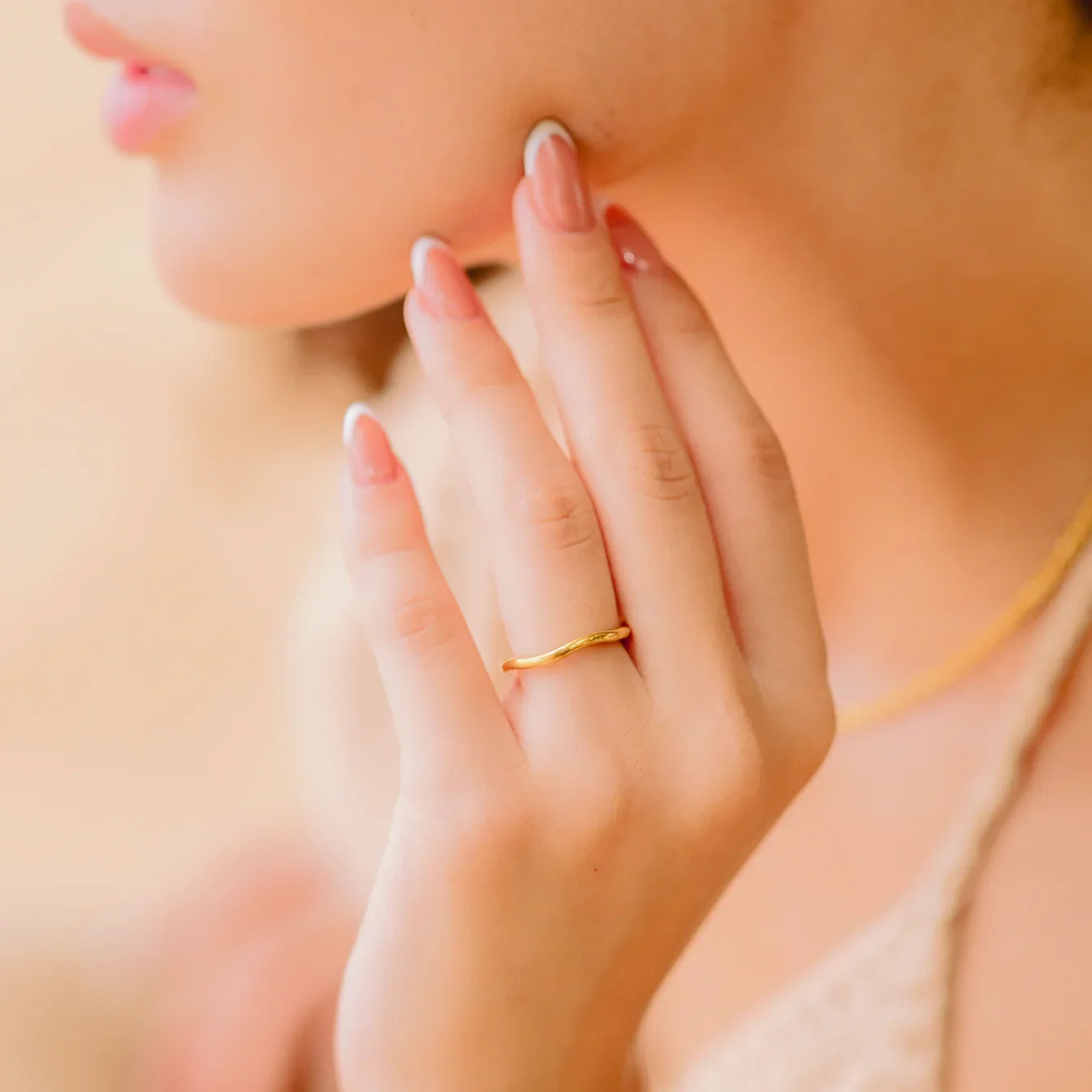 [Raffine]Dianne Gold Stacker Ring