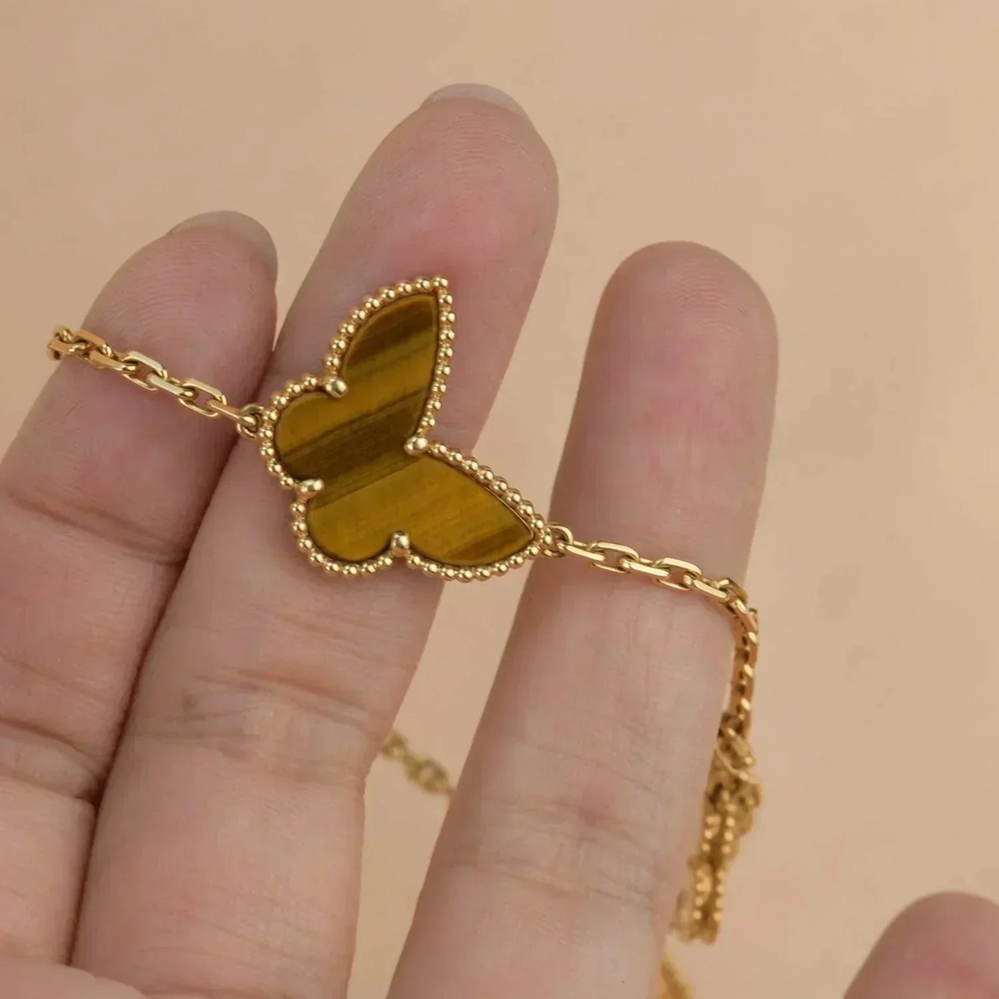 [Raffine]LUCKY SPRING 5 MOTIF GOLD BRACELET
