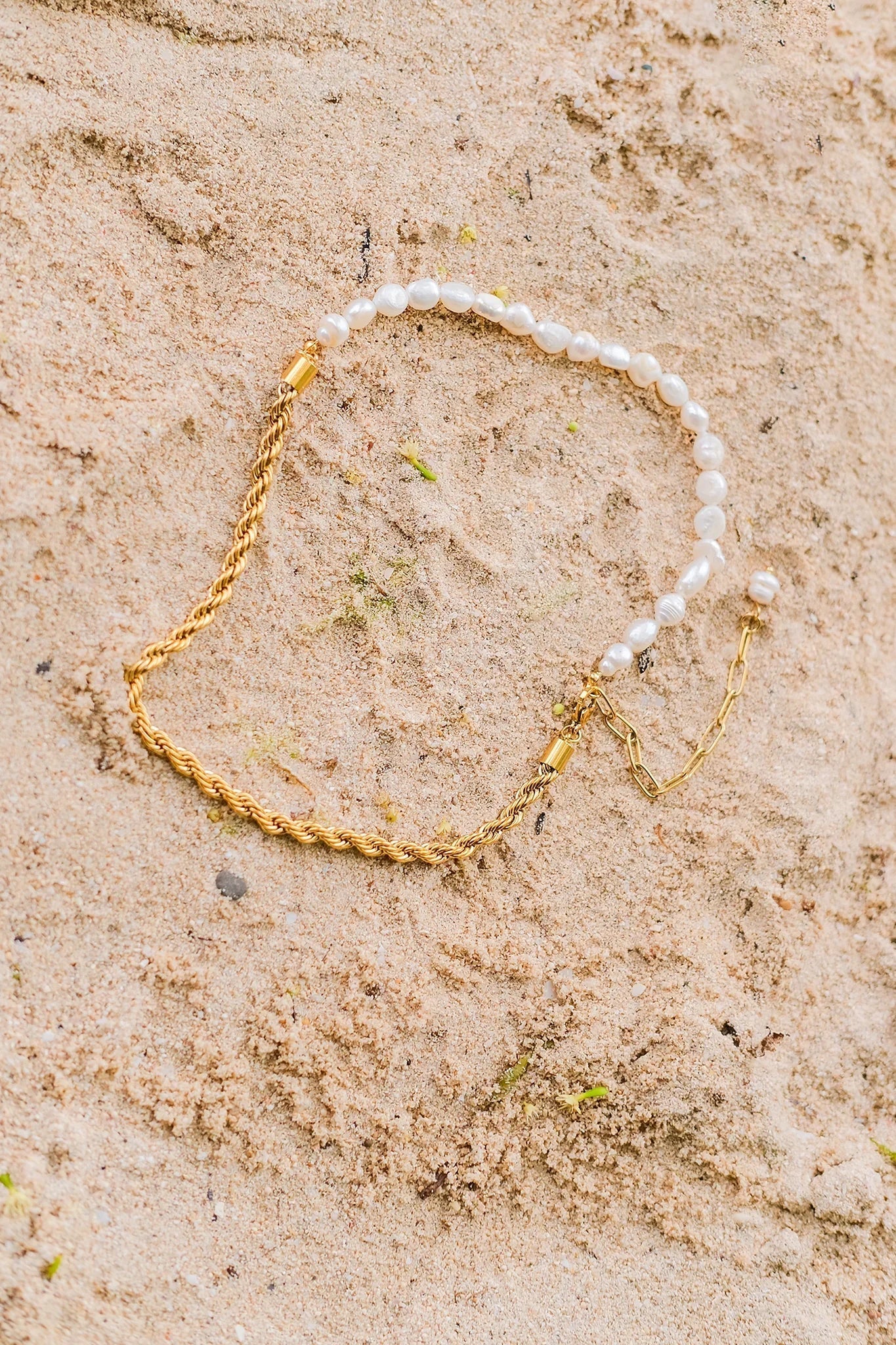 [Raffine]Dualia Gold Pearl Necklace