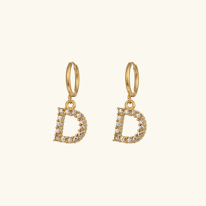 [Raffine]Wilhemina Initial Letter Earrings