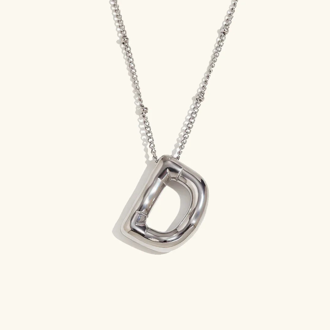 [Raffine]Balloon Gold Initial Necklace