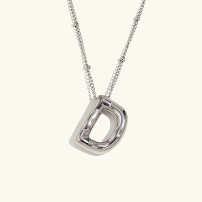 [Raffine]Balloon Gold Initial Necklace