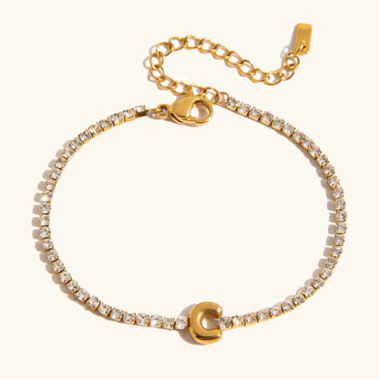 [Raffine]Avaria Bubble Letter Tennis Bracelet