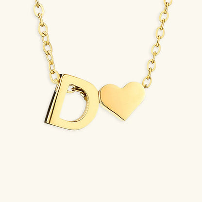 [Raffine]Ria Initial Letter Gold Necklace