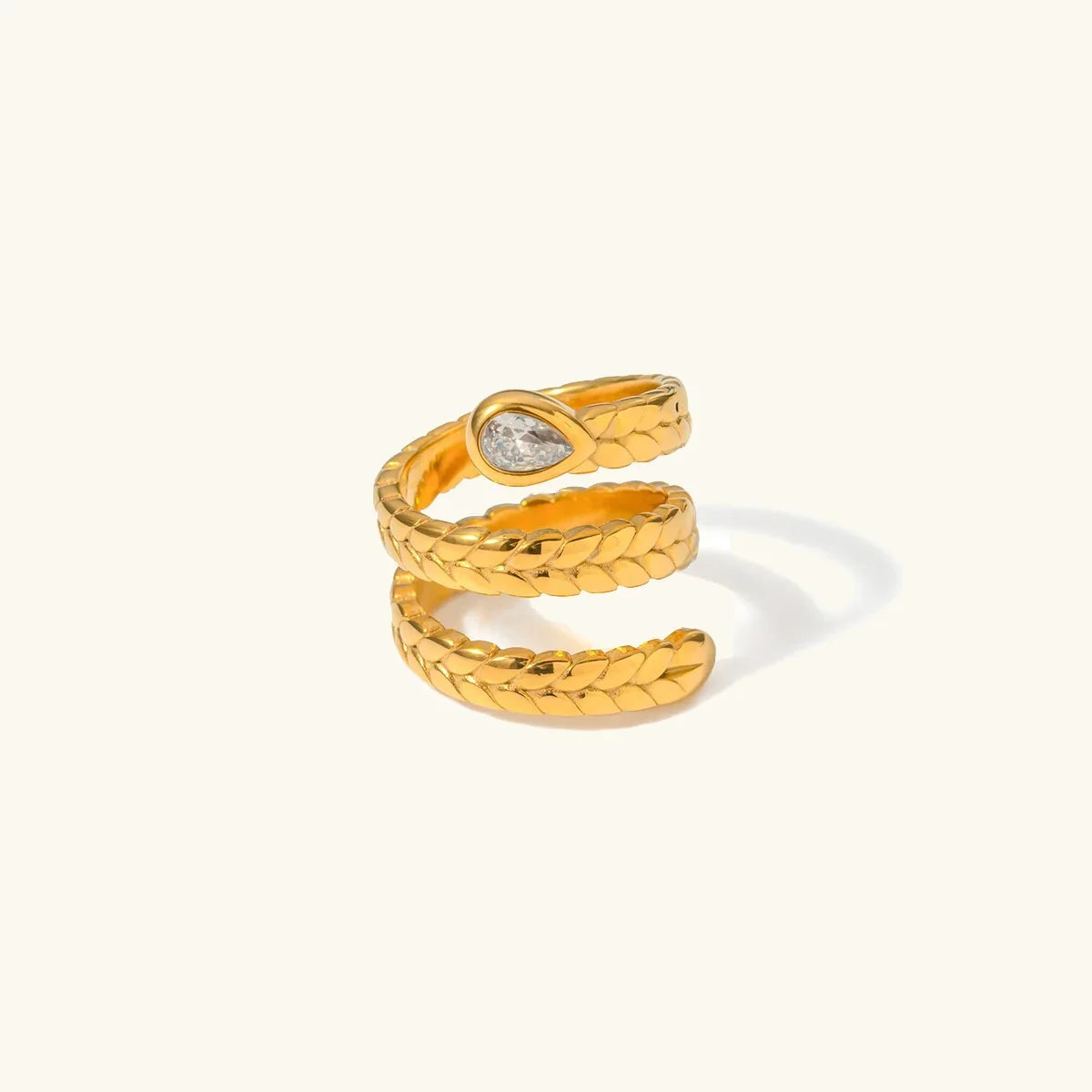 [Raffine]Davina Gold Serpent Ring
