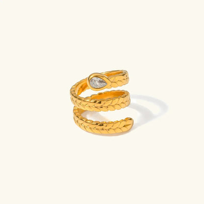 [Raffine]Davina Gold Serpent Ring