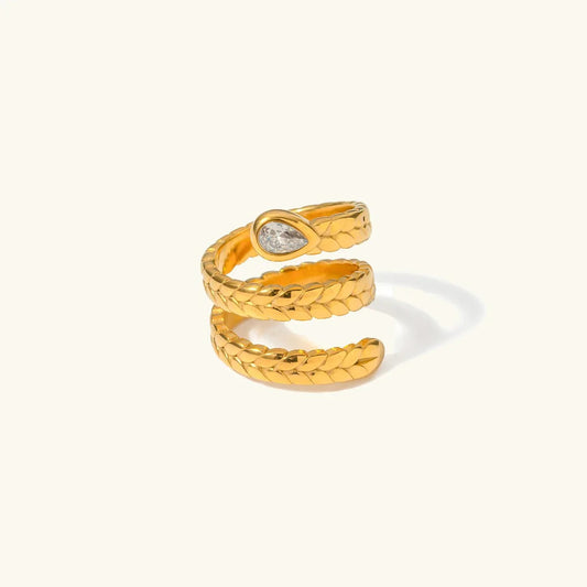 [Raffine]Davina Gold Serpent Ring
