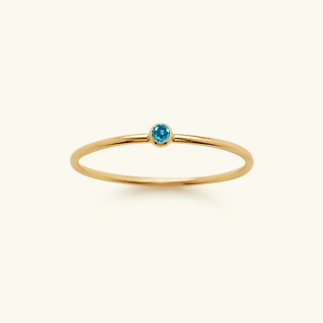 [Raffine]Amelia Birthstone Stacker Ring