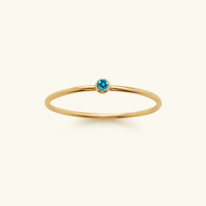 [Raffine]Amelia Birthstone Stacker Ring