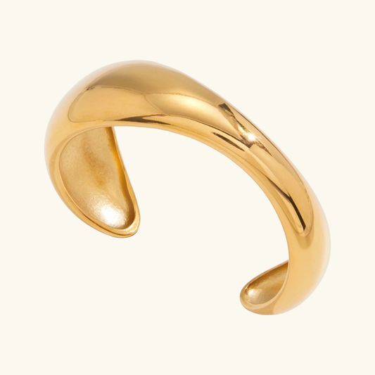[Raffine]Jessa Sculpted Gold Bangle