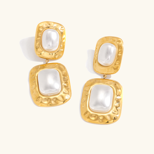 [Raffine]Trixie Chunky Pearl Drop Earrings