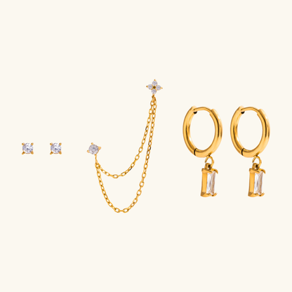 [Raffine]Dina Essential Diamond Earrings Bundle
