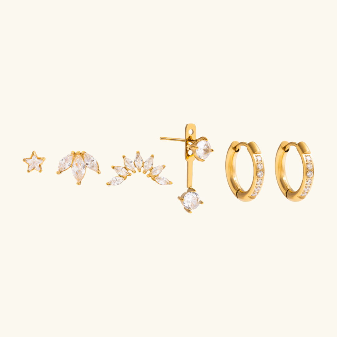 [Raffine]Essential Diamond Earrings Bundle