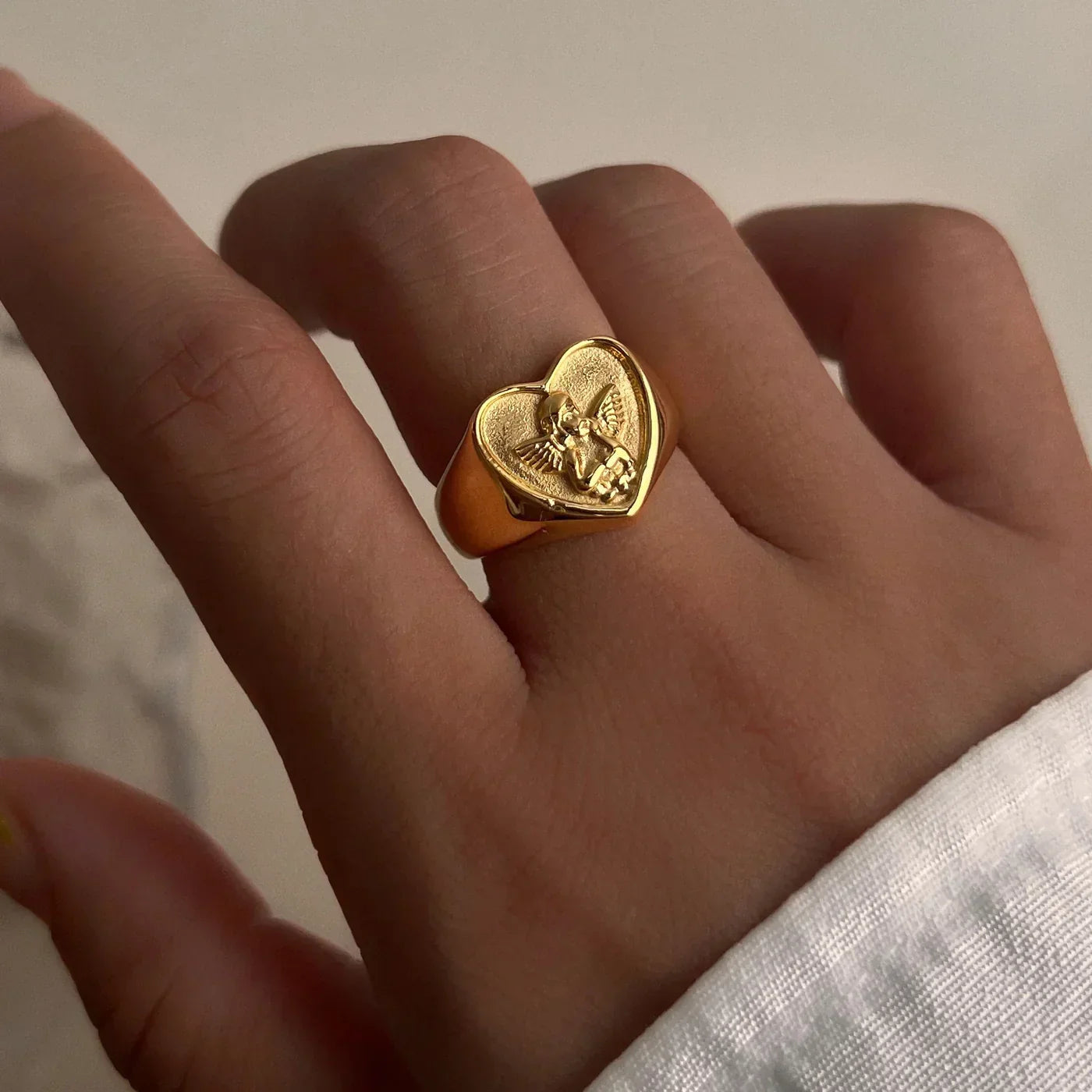 [Raffine]Cupid Gold Ring