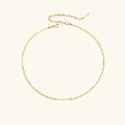 [Raffine]Elizabeth Gold Herringbone Necklace