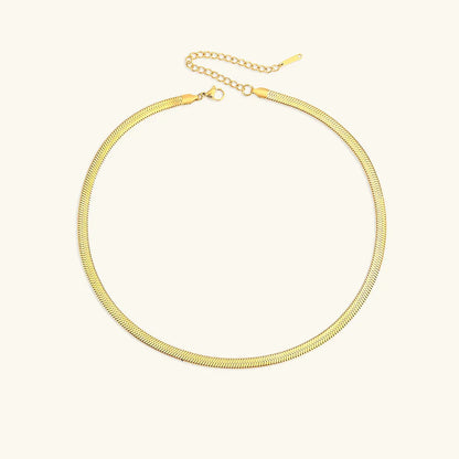 [Raffine]Elizabeth Gold Herringbone Necklace